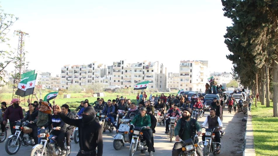 احتجاجات شعبية ضد تحرير الشام في إدلب (صور) 