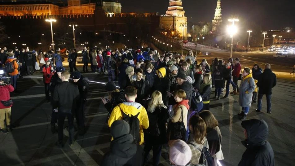 مظاهرة في روسيا ضد تعديل دستوري يتيح لبوتين البقاء بالسلطة حتى عام 2036