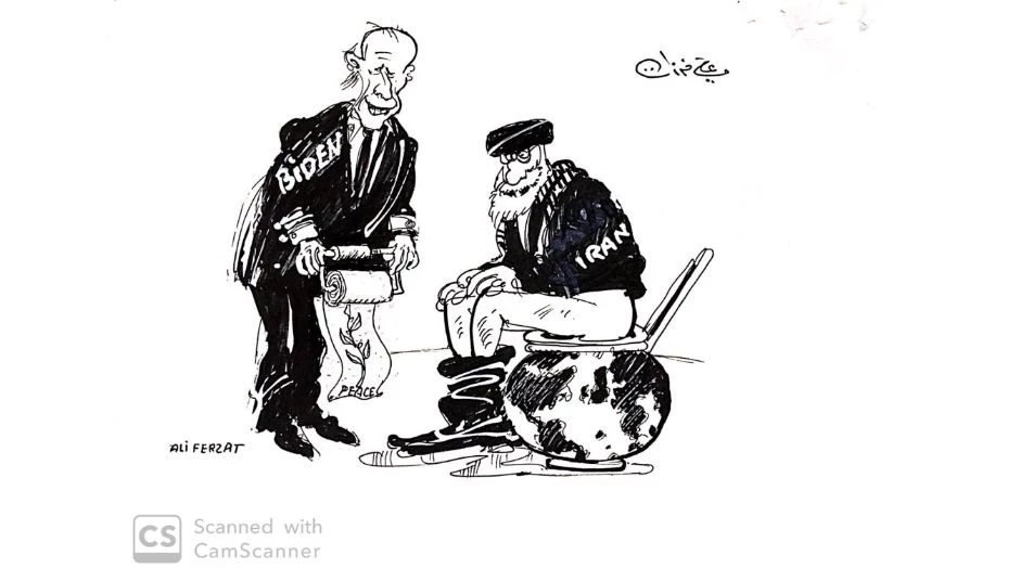 كاريكاتير- بايدن وإيران