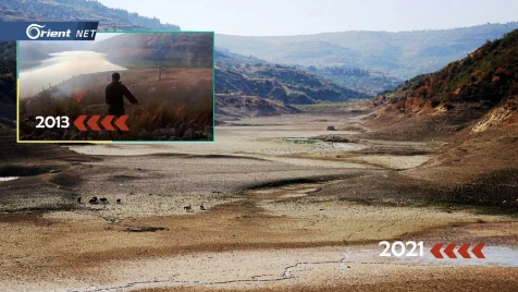 قصف أسد أضر ببنيته التحتية: أورينت تروي قصة سد الدويسات وجفاف بحيرته (صور)