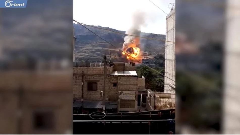 انفجارات ضخمة تضرب بلدة دركوش شمال إدلب (فيديو)