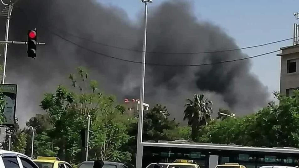 حريق ضخم يلتهم مساحات واسعة من بساتين كفر سوسة في دمشق  (فيديو)