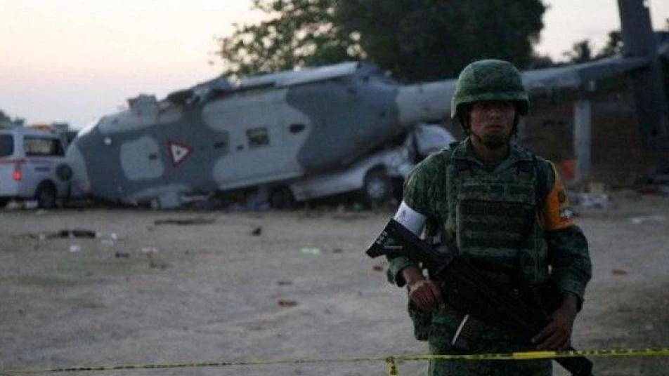  تحطم مروحية عسكرية في المكسيك