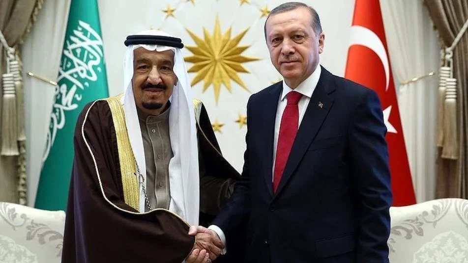 أردوغان والملك سلمان يبحثان العلاقات الثنائية وقضايا إقليمية