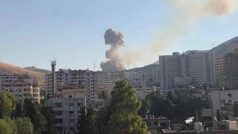 انفجار  "ضخم" في موقع عسكري لميليشيات أسد بدمشق (صور)