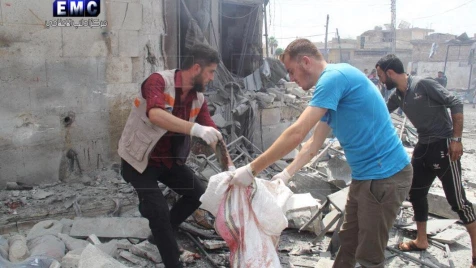 طائرات ميليشيا أسد ترتكب مجزرة في قرية معرشورين جنوب إدلب (فيديو)