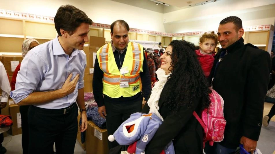 ترودو يستذكر لحظة وصول اللاجئين السوريين إلى كندا وهذا ما قاله عنهم