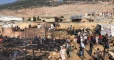 حريق جديد يلتهم 25 خيمة للاجئين السوريين في لبنان (صور + فيديو)