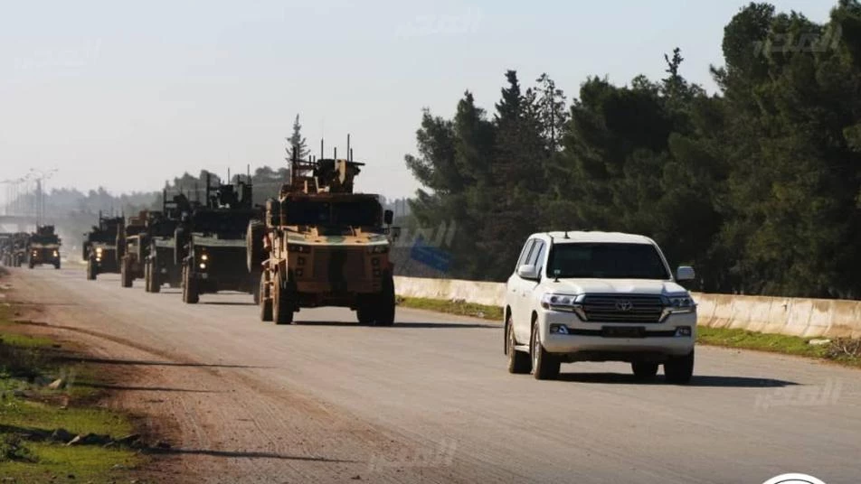 وصف بالضخم.. رتل عسكري تركي يتجه جنوب حلب (صور)
