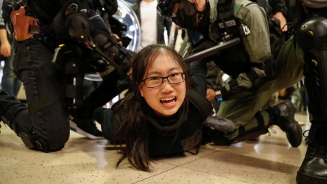Hong Kong mall protests flare