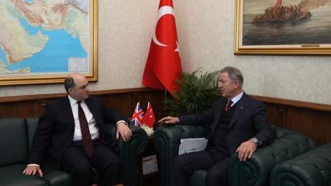 Turkish defense minister discusses Syria with British counterpart