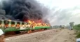 Train fire in Pakistan kills dozens after cooking accident