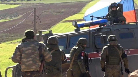 Russian occupation police conduct first patrol in northern Syria