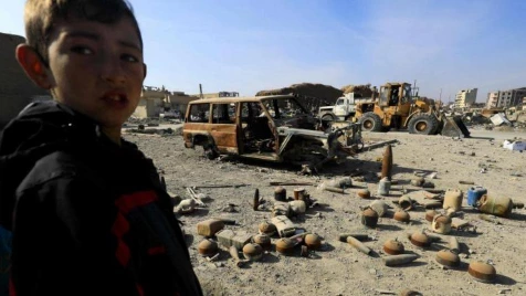 Landmine left by Assad militia kills child in Daraa city