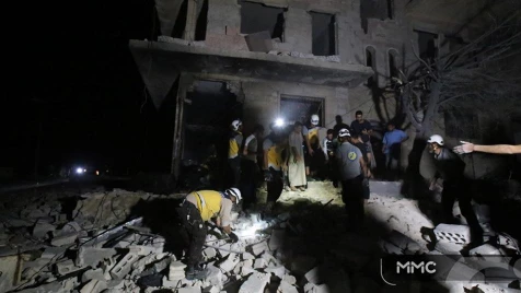 Civilian causalities as Assad helicopters bomb Idlib’s Maarat al-Numan