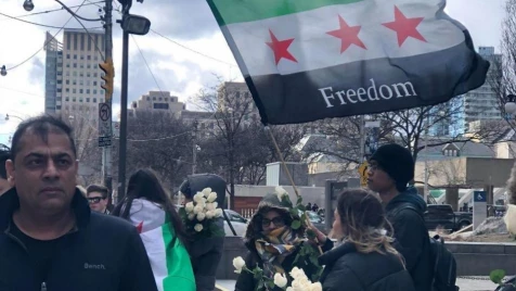 Demonstration in Canada to revive Syrian revolution (Photos)