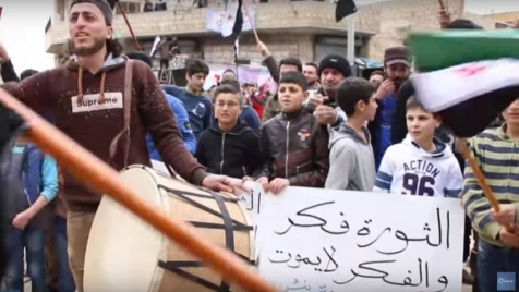 Binnish demonstrators call to topple Assad regime (video)