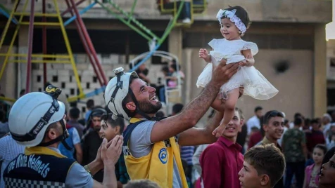 Volunteers celebrate Eid al-Adha with Syrian children