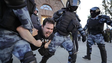 1,300 detained during Russian opposition protests