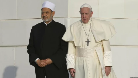  Pope attends inter-religious meeting at UAE Founder's Memorial