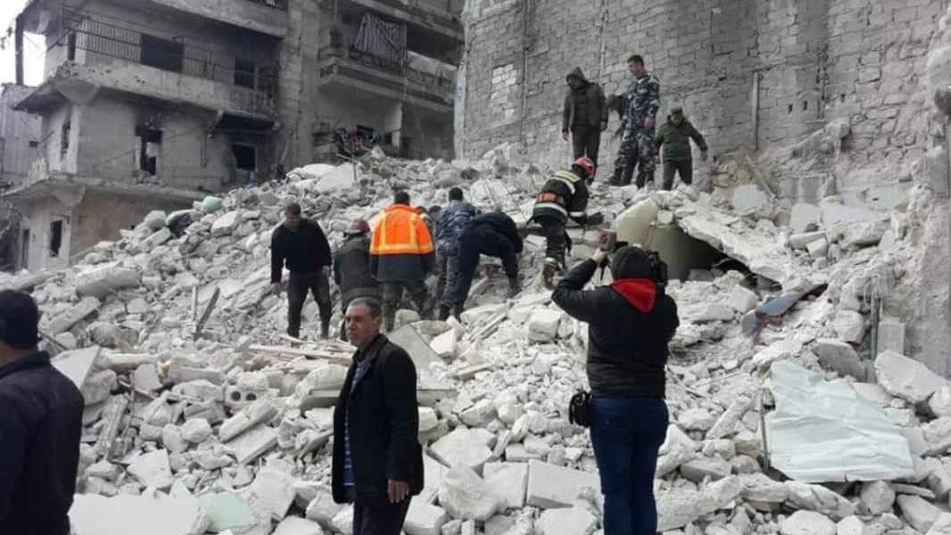Building collapse kills at least 11 in Aleppo