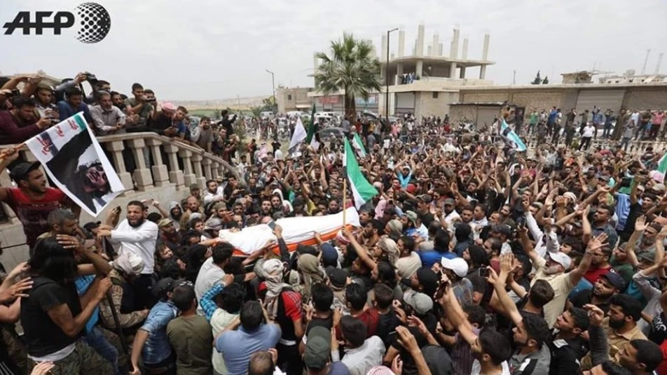 Abdul Baset al-Sarout laid to rest in Idlib's al-Dana