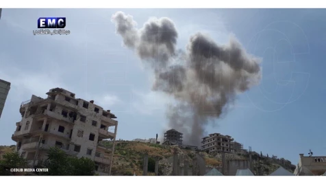 Russian warplanes target Idlib’s cities, civilians killed, injured