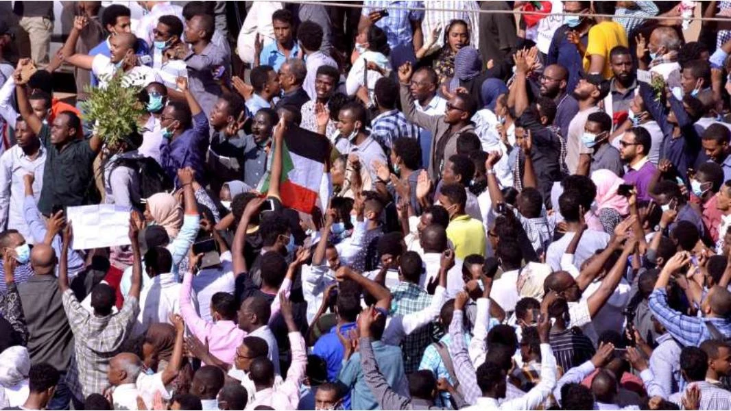 Dozens protest near Khartoum after Friday prayers