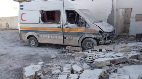 Assad regime targets White Helmets center in Hama countryside