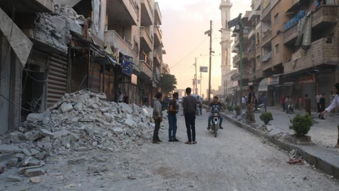 Idlib's Maaret al-Nu'aman targeted by Assad militias minutes before tenth Ramadan Iftar  
