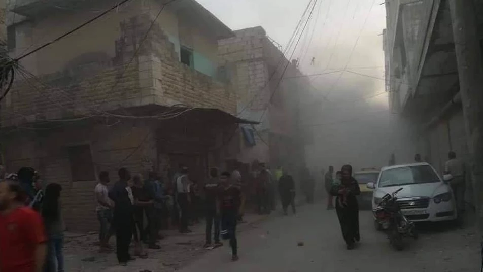Pro-Assad militiamen shell al-Nairab camp in Aleppo