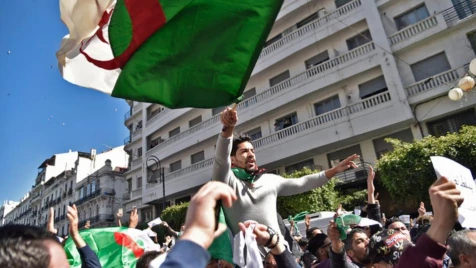 Thousands protest against ruling elite in Algeria