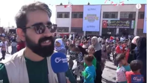 Syrian, Turkish students celebrate new school year in Aleppo countryside