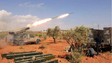 Attack-and-retreat battles in North Hama countryside