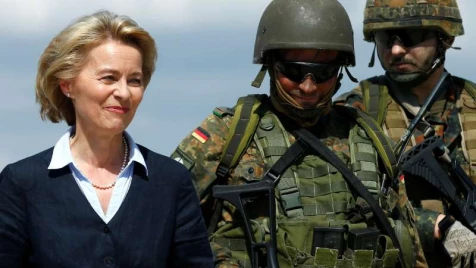 German minister can’t rule out longer-term military role in Middle East