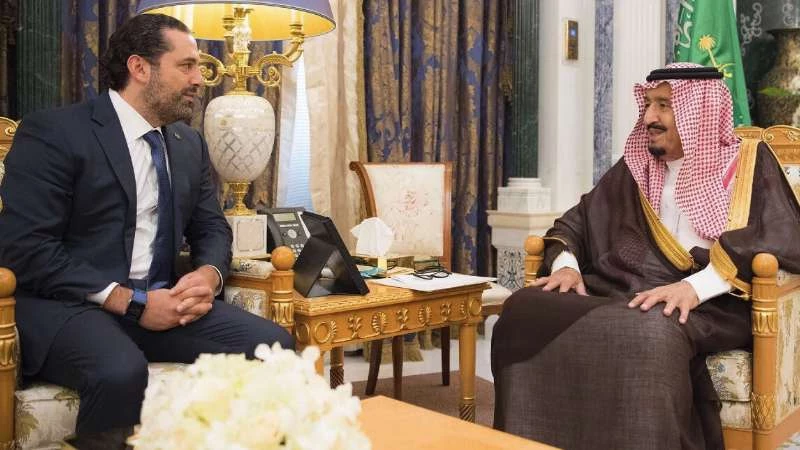 Saudi king meets resigned Lebanese PM