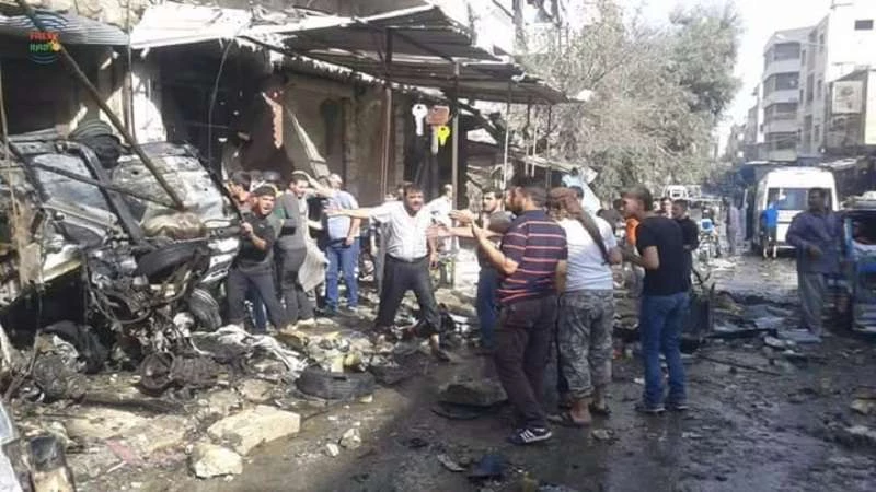 8 شهداء في استهداف طيران الأسد معرة النعمان بريف إدلب