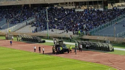 Fans chant ‘death to dictator’ at Tehran Stadium