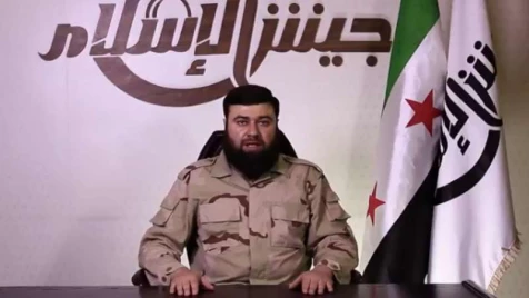 Jaysh al-Islam commander addresses Syrians on sixth anniversary of revolution 