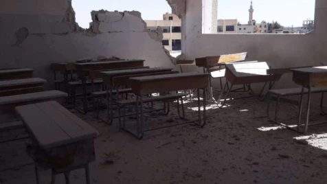 Assad warplanes target school in Eastern Ghouta