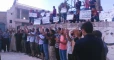 Civilians in Aleppo protest using Castello Road for aid supplies