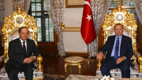 Erdogan meets Iraqi Kurdish region’s leader Barzani