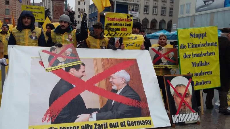 Protest against participation of Iran in the Munich Security Conference