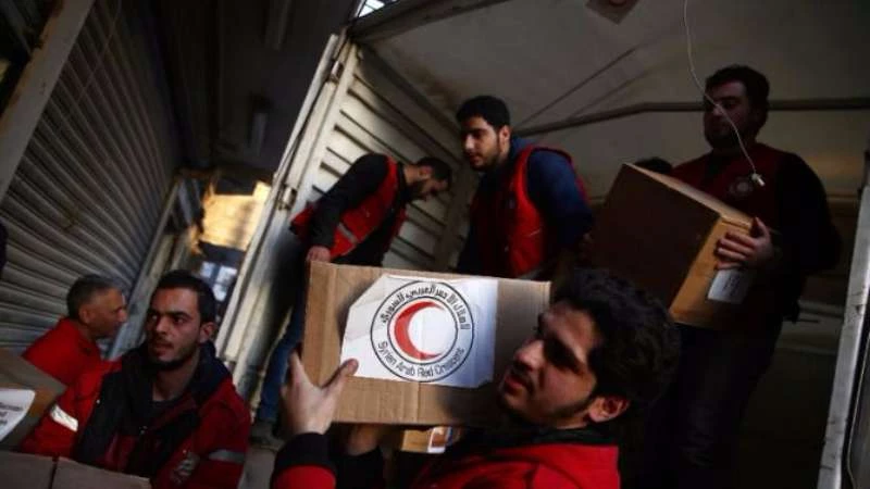 Aid convoy reaches Douma amid infectious diseases spread 