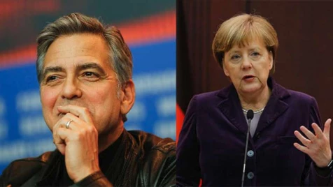 George Clooney to meet with Merkel over refugee crisis