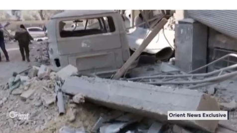 Assad terrorists conduct sudden airstrike on al-Qaboon 