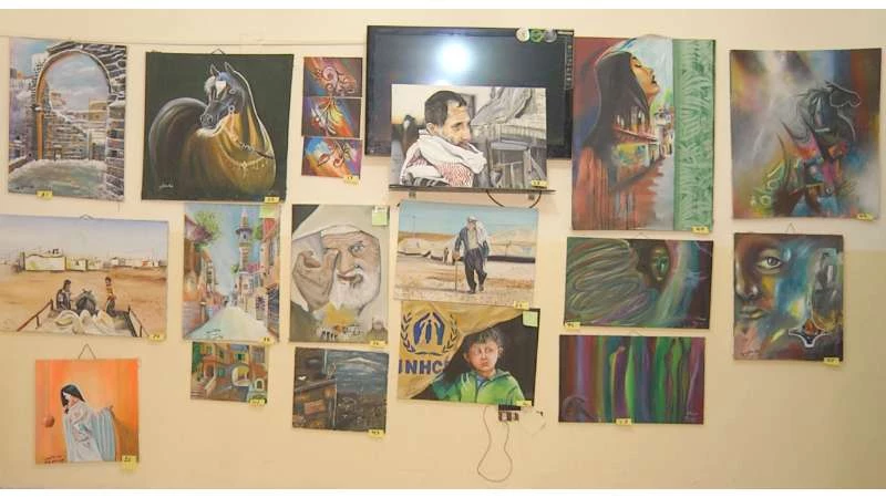 Syrians refugees depict their pain and struggle through art