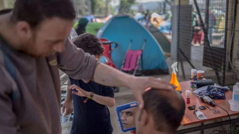 The barbers of the Idomeni refugee camp