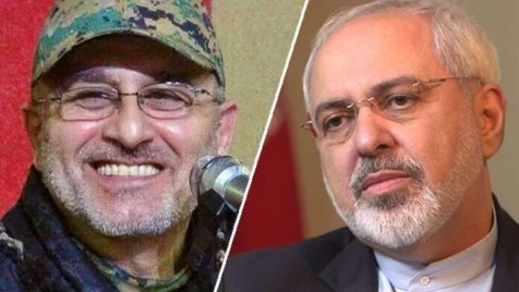 Zarif praising a criminal leader of Hezbollah and laying flowers on his grave