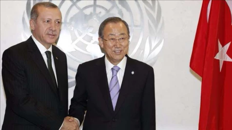 Erdogan, Ban discuss Syria, refugee crisis over phone